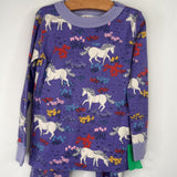 Size 4 (100): Hanna Andersson Purple Unicorn Print 2pc PJs