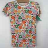 Size 5: Magnetic Me White/Colorful Fruit Print 2pc Shorty PJs