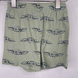 Size 6: Star Wars Green Yoda 2pc Shorty PJs