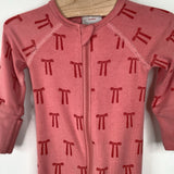Size NB: Hanna Andersson Pink/Red Bows 1pc PJs