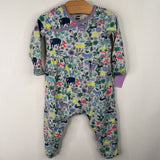 Size 9-12m: Tea Grey/Purple Nature Long Sleeve Romper