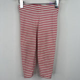 Size 12-18m: Baby Boden Red/White Stripe Leggings
