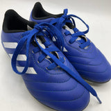 Size 11: Adidas Blue Lace-Up Soccer Cleats