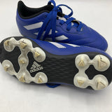 Size 11: Adidas Blue Lace-Up Soccer Cleats