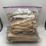 2 Gallon Bag Of Assorted Melissa & Doug Wooden Train Track Set