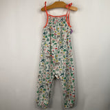 Size 12-18m: White Colorful Animal Floral Tank Romper
