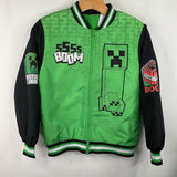 Size 10-12: Minecraft Green Creeper Zip-Up Coat