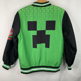 Size 10-12: Minecraft Green Creeper Zip-Up Coat