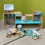 Melissa & Doug Wooden Cafe Barista Coffee Shop AS IS