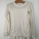 Size 6-7 (120): Hanna Andersson White 2pc PJs