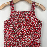 Size 14: Crewcuts White Red Strawberry Print Tank Shorty Romper