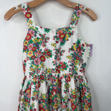 Size 13-14: Mini Boden White Colorful Floral Tank Dress