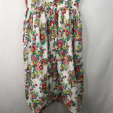 Size 13-14: Mini Boden White Colorful Floral Tank Dress