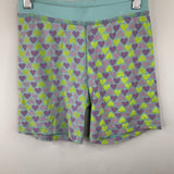 Size 10: Crewcuts Blue/Colorful Heart Print 2pc Shorty PJs