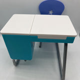 American Girl Blue/White Flip-Top School Desk