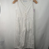 Size 9: Zara White Floral Eyelet Tank Romper