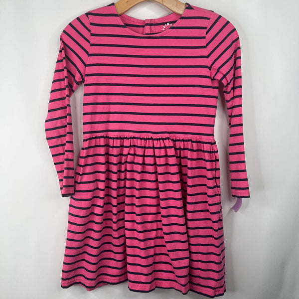 primary long sleeve dress Clearance Kids Long Sleeve Twirly Dress in Mini Stripe Size 12