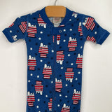 Size 2 (85): Hanna Andersson Blue Snoozing Snoopy 1pc Shorty PJs