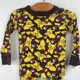 Size 2 (85): Hanna Andersson Grey/Yellow Pikachu Print 2pc PJs