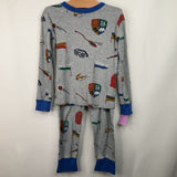 Size 8: Mini Boden Grey Harry Potter 2pc PJs
