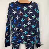 Size 8: Janie & Jack Blue Colorful Plane 2pc PJs