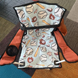 Yoli Baseball Print Youth Quad Chair -NEW w/Tags