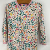 Size 9-12m: Magnetic Me White Flower 1pc Footy PJs