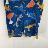 Size 4 (100): Hanna Andersson Blue Dinosaur 2pc Shorty PJs