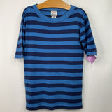 Size 12 (150): Hanna Andersson Blue Striped 2pc Shorty PJs