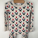 Size 4 (100): Hanna Andersson White Garden Gnome 2pc PJs