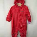Size 12-18m: Columbia Red Zip-Up Rainsuit