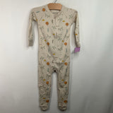 Size 12-18m: Goumi Beige Beach Footed Long Sleeve PJS NEW