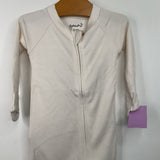 Size 3-6m: Goumi Beige Footed Long Sleeve PJS NEW