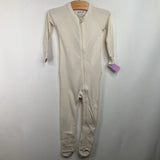 Size 12-18m: Goumi Beige Footed Long Sleeve PJS NEW