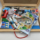 Melissa & Doug Wooden Take Along Town