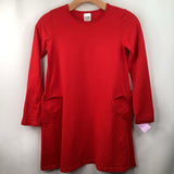 Size 10 (140): Hanna Andersson Red Long Sleeve Dress