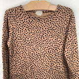 Size 5: Crewcuts Brown Black Polka Dot Long Sleeve Dress