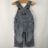 Size 6m: Osh Kosh BGosh Blue White Striped Overalls