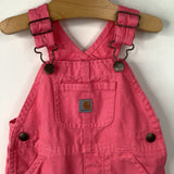 Size 12m: Carhartt Pink Overalls -REDUCED