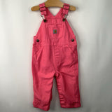 Size 12m: Carhartt Pink Overalls -REDUCED