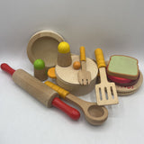 Hape Wooden Green Gourmet Play Kitchen W/Accessories