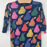Size 2 (85): Hanna Andersson Blue Colorful Fruit Cozy Romper