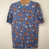 Size 14-16 (160): Hanna Andersson Blue Smores Print 2pc Shorty PJs