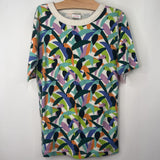 Size 14-16 (160): Hanna Andersson Colorful Birds 2pc Shorty PJs
