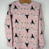 Size 6-7 (120): Hanna Andersson Pink Witchy Cat Print 2pc PJs