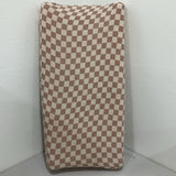 White/Grey Striped Fitted Crib Sheet