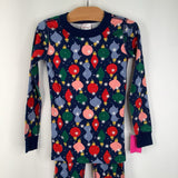 Size 5 (110): Hanna Andersson Blue Holiday Ornaments 2pc PJs