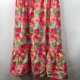 Size 14: Peyton & Parker Colorful Floral Backless Ruffled Tank Dress