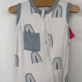 Size 3-6m: Kyta White/Blue 1pc PJs