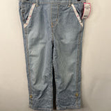 Size 3: Osh Kosh B'Gosh Blue Striped Overalls